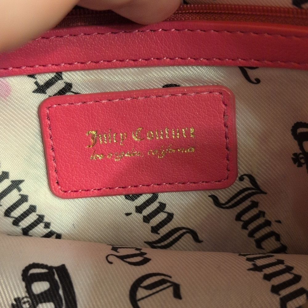 Juicy Couture "Girl Only" Quilted Hot Pink Crossbody With Cute Charms - Picture 10 of 14
